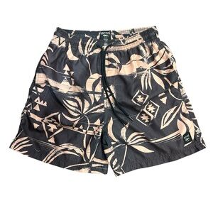 SPICY TUNA Men's Small Gray and Light Pink Swim Trunks with Liner and Pockets